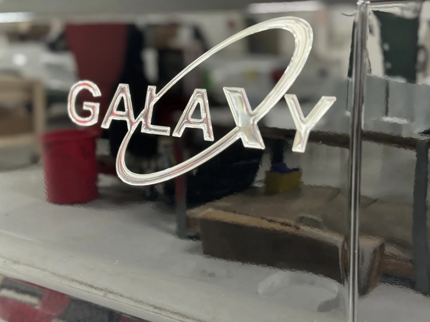 Ram Promaster Chrome Galaxy Logo on Waldoch Van