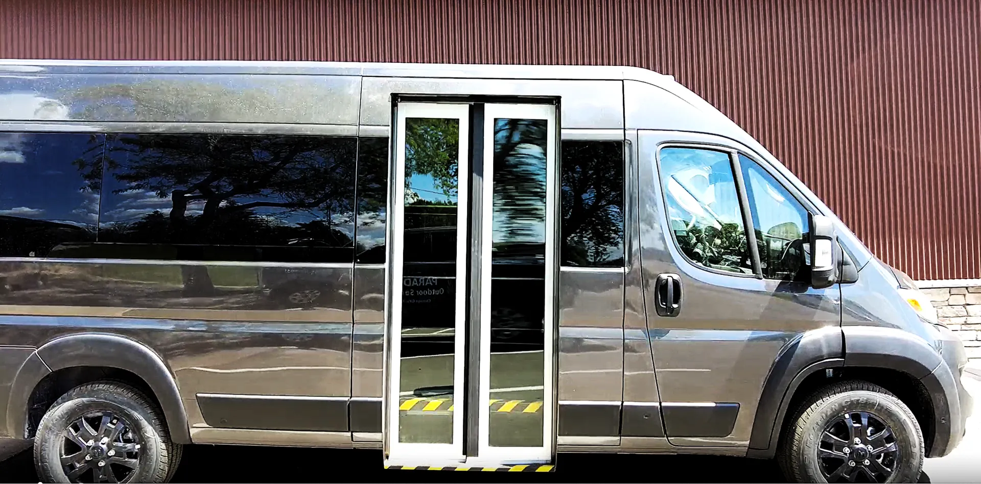Van with Bus Door