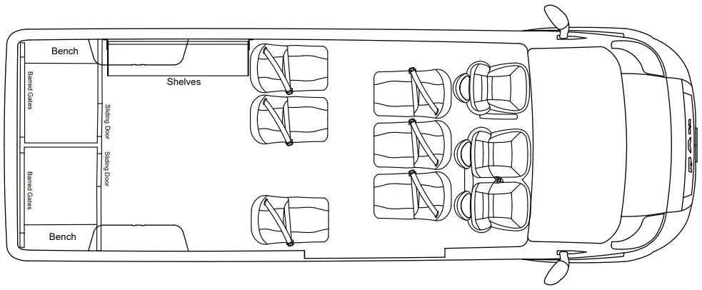 11 Seat Floor Plan