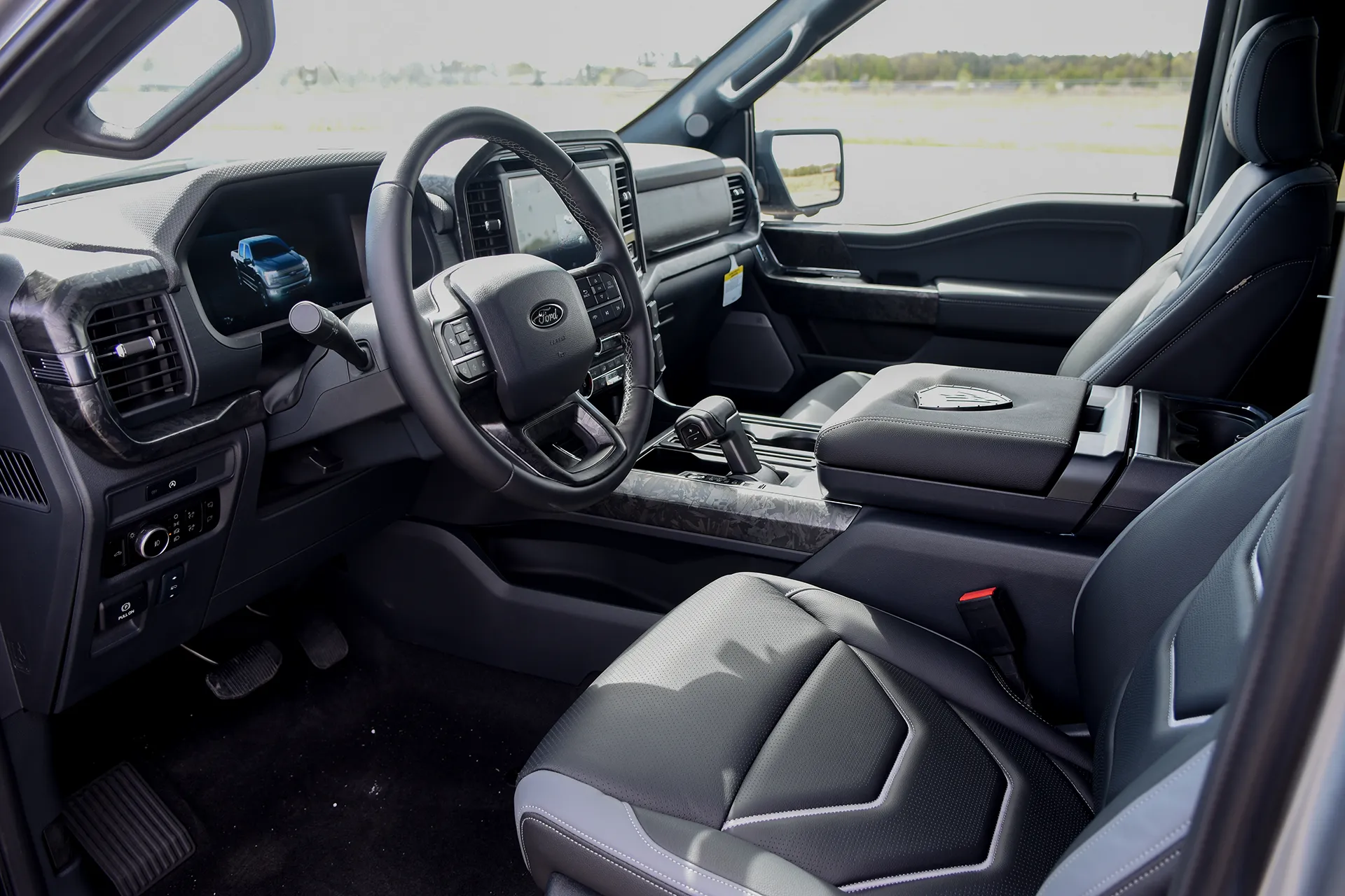 2026-f150-waldoch-redline-interior-leather-black-grey-driver-side